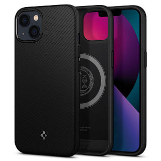 Чехол Spigen Mag Armor (ACS03546) для iPhone 13 (Matte Black)