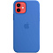 Силиконовый чехол MagSafe для IPhone 12 mini цвета капри (синий)