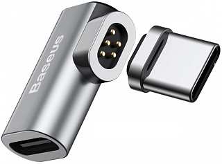 Переходник Baseus Mini Magnetic Type-C Elbow Adapter Converter Gray