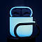 Чехол из силикона с карабином Elago Airpods hang case / Night glow blue