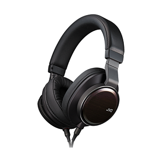 Наушники JVC полноразмерные высококачественные, модель HA-SW01-F, серия WOOD. Цвет: черный