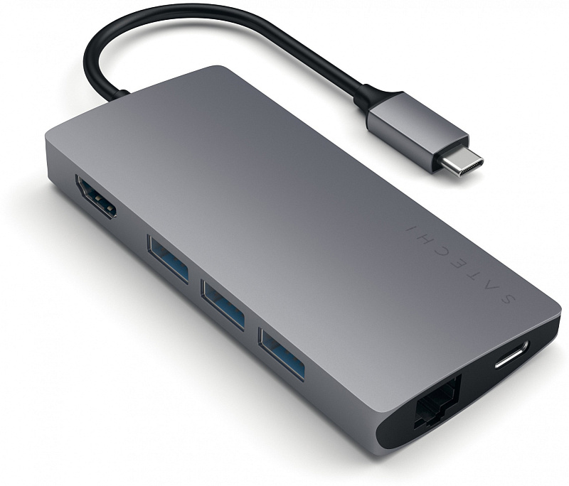 фото Хаб Satechi Multi-Port V2 Type-C 4K with Ethernet (Space Gray)