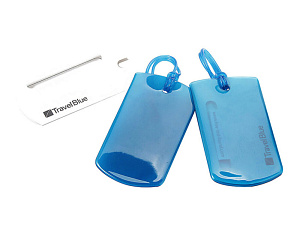 Комплект из 2 багажных бирок Travel Blue Jelly ID Tag (016), цвет синий
