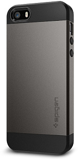 Чехол Spigen для iPhone 5/5s/SE Slim Armor 041CS20175. Gunmetal