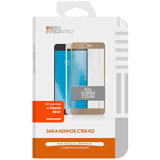Защитное стекло Full Screen Cover для Xiaomi Mi A1, с черной рамкой