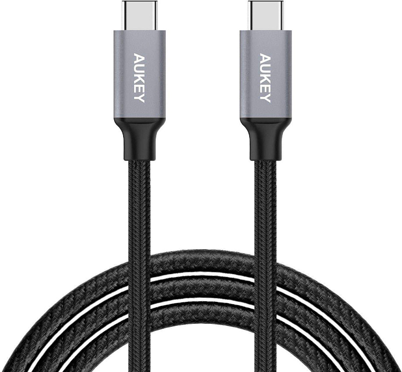 фото Кабель AUKEY CB-CD6 L=2M USB2.0 Type- C/M（grey)