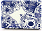 Чехол накладка пластиковая i-Blason для Macbook Pro15 A1707 blue line flower