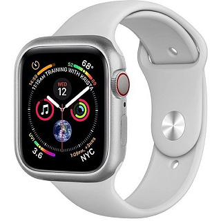 Чехол COTEetCI Apple Watch4 Aluminum Magnet Case  44mm silver