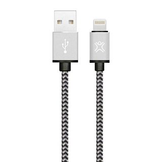 Кабель XtremeMac Premium Lightning to USB. Длина 1,2м. Цвет серебряный