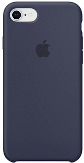 Силиконовый чехол Apple Silicone Case для iPhone 8/7, цвет (Midnight Blue) тёмно-синий