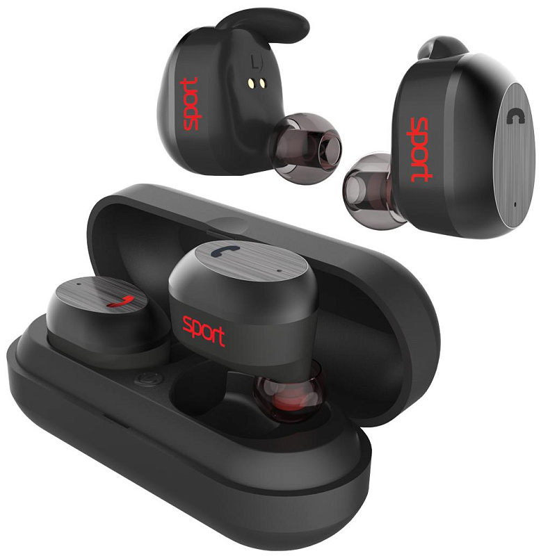 фото Беспроводные наушники Elari NanoPods Sport (Black)