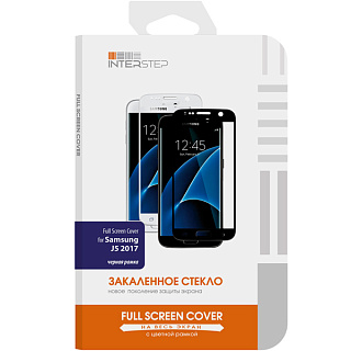 Защитное стекло Full Screen Cover Samsung J5 2017, черный