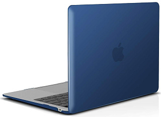 Чехол накладка пластиковая i-Blason для Macbook Air 13 (2018) A1932 matte navy-blue