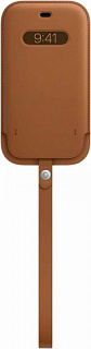 Чехол Apple iPhone 12 | 12 Pro Leather Sleeve with MagSafe Saddle Brown