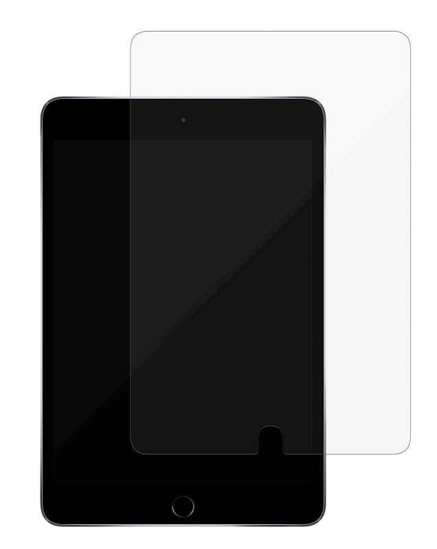 фото Защитное стекло uBear Flat Shield, стекло защитное на iPad Mini 5, 2.5D, 0.33 mm