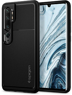 Чехол Spigen Rugged Armor (ACS00603) для Xiaomi Mi Note 10/Note 10 Pro (Black)