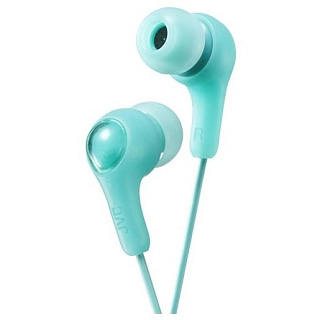 JVC Гарнитура внутриканальная проводная, модель HA-FX7M-GN-U, серия Gumy Plus. Цвет: зеленый