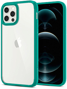 Чехол Spigen Crystal Hybrid (ACS01522) для iPhone 12/12 Pro (Mint)