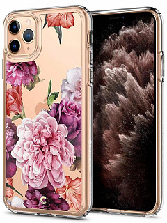 Чехол Spigen Ciel Cecile, rose floral - iPhone 11 Pro