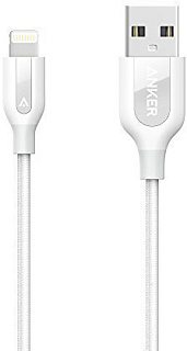 Кабель для iPod, iPhone, iPad Anker PowerLine+ 0.9m (A8121H21) Lightning to USB (White)