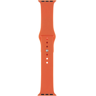 Ремешок SPORT для Apple Watch 38mm&40mm, силикон, оранжевый