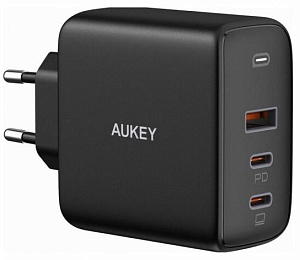 Сетевое зарядное устройство Aukey Omnia Mix 3 PD 90W PA-B6S (Black)