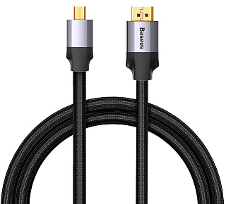 Кабель Baseus Enjoyment Series (CAKSX-P0G) MiniDP/DP 3m (Dark Grey)