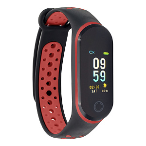 Qumann QSB 10 Black+Red Фитнес браслет