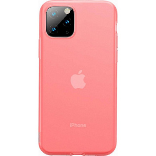 Чехол Baseus Jelly Liquid Silica Gel Protective Case For iPhone 11 Pro（2019）Transparent Red
