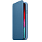 Кожаный чехол Apple Leather Folio для iPhone XS, цвет (Cape Cod Blue) лазурная волна