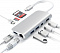 USB-концентратор Satechi Aluminum Type-C Multimedia Adapter ST-TCMM8PAS (Silver)