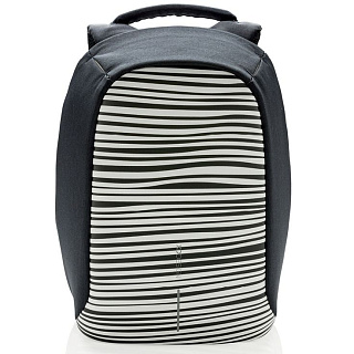 Рюкзак для ноутбука до 14" XD Design Bobby Compact Print (P705.651), черный / белый