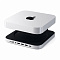 USB док станция с подставкой Satechi Mac Mini Stand & Hub для Mac Mini. Порты: 1x USB-C, 3 x USB, 3,5mm AUX, SD, microSD. Цвет: серебристый