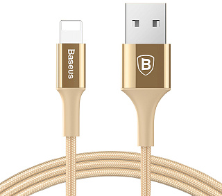 Кабель Baseus Shining Cable with Jet metal 1M lightning Gold