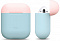 Чехол Elago Silicone DUO Pastel Blue для AirPods с крышками Pink и White