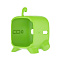 CINEMOOD Чехол пластиковый для проектора. Дизайн Ам Ням - цвет зеленый