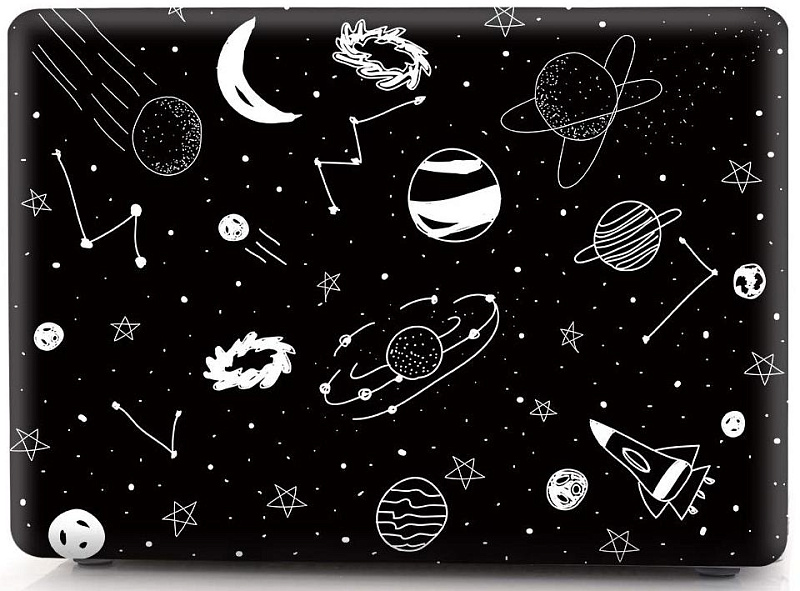 фото Чехол накладка пластиковая i-Blason для Macbook Pro13 A1706/A1708 Hand drave space