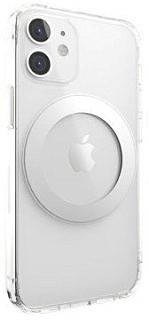 Чехол-накладка SwitchEasy MagCrush для iPhone 12 mini (5.4&quot;). Цвет: прозрачный, серебряный