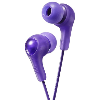 Наушники JVC внутриканальные проводные, модель HA-FX7-VN-U, серия Gumy Plus. Цвет: фиолетовый