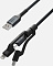Кабель для iPod, iPhone, iPad Nomad Universal Kevlar USB-A to Lightning/USB-C/microUSB 0.3m (NM01511B00)