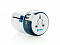Универсальный адаптер-переходник с 2xUSB-портами для зарядки Travel Blue Sliding Adaptor (270), цвет белый/синий