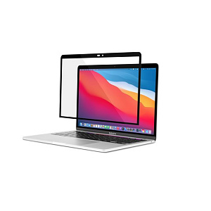 Защитное стекло Moshi iVisor XT для экрана MacBook Pro/Air 13. Цвет боковых сторон: черный