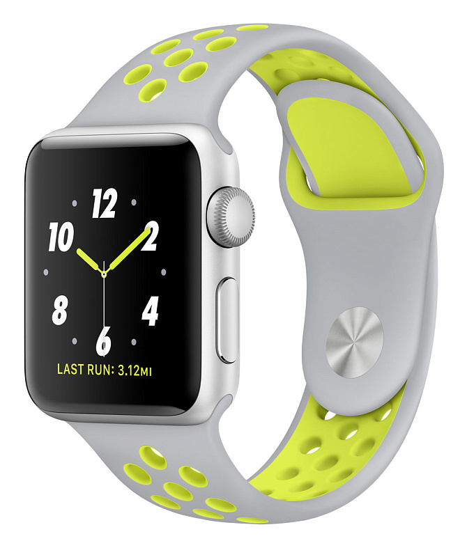 фото Ремешок COTEetCI W12 Apple Watch  Band 42MM/44MM Silver/Yellow