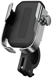 Держатель для велосипеда/мотоцикла Baseus SUKJA-0S для смартфона 4.7-6.5" (Silver)