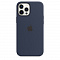 Силиконовый чехол MagSafe для IPhone 12 Pro Max цвета темный ультрамарин