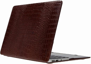OEM Чехол кожаный Heddy для MacBook 12" HD-N-A-11-01-07. Croco huzelnut (красно-коричневый)