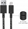 Кабель для iPod, iPhone, iPad Native Union Belt Cable (BELT-KV-L-CS-BLK-2) USB to Lightning 1.2m (Space Black)