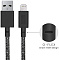 Кабель для iPod, iPhone, iPad Native Union Belt Cable (BELT-KV-L-CS-BLK-2) USB to Lightning 1.2m (Space Black)