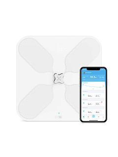 Умные диагностические весы с Wi-Fi Picooc S3 White (6924917716943), в комплекте с фитнес-лентами