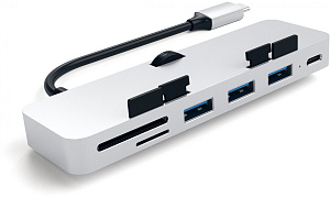 USB-концентратор Satechi Aluminum Type-C Clamp Hub Pro (Silver)
